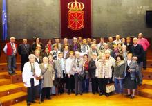 Jubilados de La Ribera en el Salón de Plenos