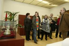 Un grupo de visitantes en el despacho de Presidencia