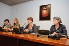 Bakartxo Ruiz (EH Bildu), presidenta, Ana San Martin (UPN), vicepresidenta, Consuelo Satrustegi (Geroa Bai), secretaria