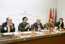 José Luis Iriarte, Pablo Zalba, José María Gil Robles, Javier García Roca, Rafa Aguilera (i-d)