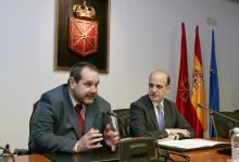 Alberto Catalán, Presidente del Parlamento de Navarra, Javier Miranda, presidente del CORMIN