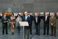 Catalán, en su intervención, delante de Álava, Ganuza, Esporrín, Casado, Jiménez, Amezketa, Díez (i-d)