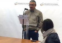 Inaki Justes, portavoz de Iniciativa Navarra contra el TTIP