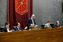 Juan Cruz Alli, presidente de la Mesa de Edad en la sesión constitutiva de 2007