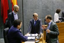 Javier Esparza, Alberto Catalán, Iñaki Iriarte,Luis Casado (G.P. UPN)