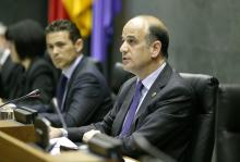 El Presidente, Alberto Catalán, junto al Vicepresidente Primero, Samuel Caro