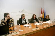 Enmanuel Rodríguez, Ángel Larrea, Begoña Pérez, José León Paniagua, Alicia Ezker (i-d)