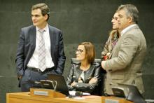 Guzmán Garmendia, María Chivite, Nuria Medina, Santos Cerdán (G.P. PSN)