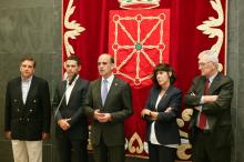 Manuel Pulido, Samuel Caro, Alberto Catalán, Maite Esporrín, Koldo Amezketa (i-d)