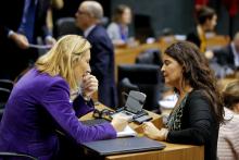 Ana Beltrán (A.P.F. PPN), Maribel García Malo (G.P. UPN)