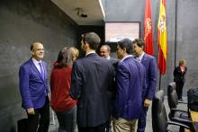 Alberto Catalán, Sergio Sayas, Óscar Arizcuren, Luis Casado, Javier Esparza (T.P. UPN)