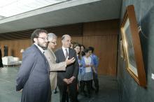 El Presidente, Alberto Catalán, junto a Muruzábal y Lasterra