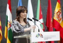 Elena Torres, durante su intervención en el acto de apertura del Plenario de Coprepa 2011