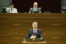 Javier Enériz, Defensor del Puelo, Alberto Catalán, Presidente del Parlamento, Samuel Caro, Vicepresidente Primero