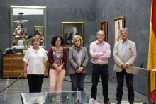De izda a dcha: Marisa de Simón, Inma Jurío, Miren Aranoa, Adolfo Araiz, Koldo Martínez
