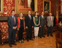 De izq a Dcha: Manzano, Quiroga, García-Escudero, Rojo, Catalán y Castro.