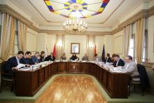 Sesión de la Mesa y de la Junta de Portavoces en el Ayuntamiento de Arguedas