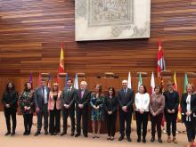 Las presidencias de los catorce parlamentos autonómicos que han participado este fin de semana en  Coprepa